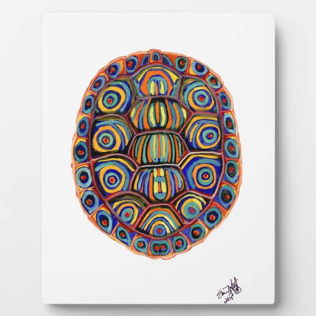 Muschel der Schildkröte Fotoplatte (Vorderseite)