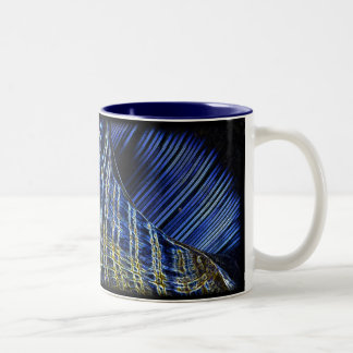 Muschel-Digital-Kunst-Tasse Zweifarbige Tasse
