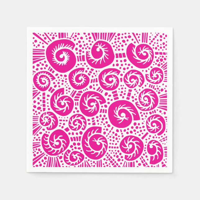 Muschel Dots Doodle 47 Serviette (Vorderseite)