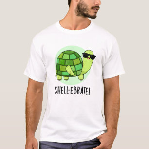 Muschel-ebrate Funny Tortoise Animal Pun T-Shirt