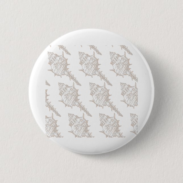 Muschel elegantes Muster Button (Vorderseite)