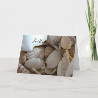 Muschel Feiertagskarte