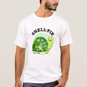 Muschel-Fie Funny Tortoise Selfie Pun T-Shirt