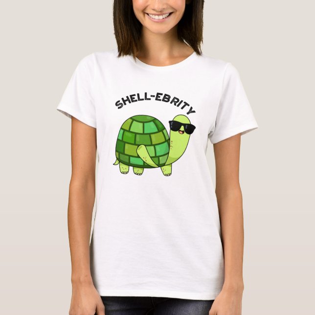 Muschel Funny Celebrity Tortoise Pun T-Shirt (Vorderseite)