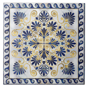 Muschel für griechische Ornamente Fliese
