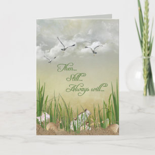 Muschel-Hochzeitstag Karte