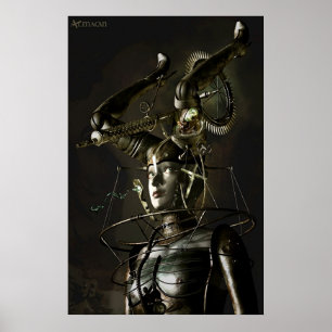 Muschel im Dunkeln Poster