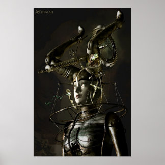 Muschel im Dunkeln Poster