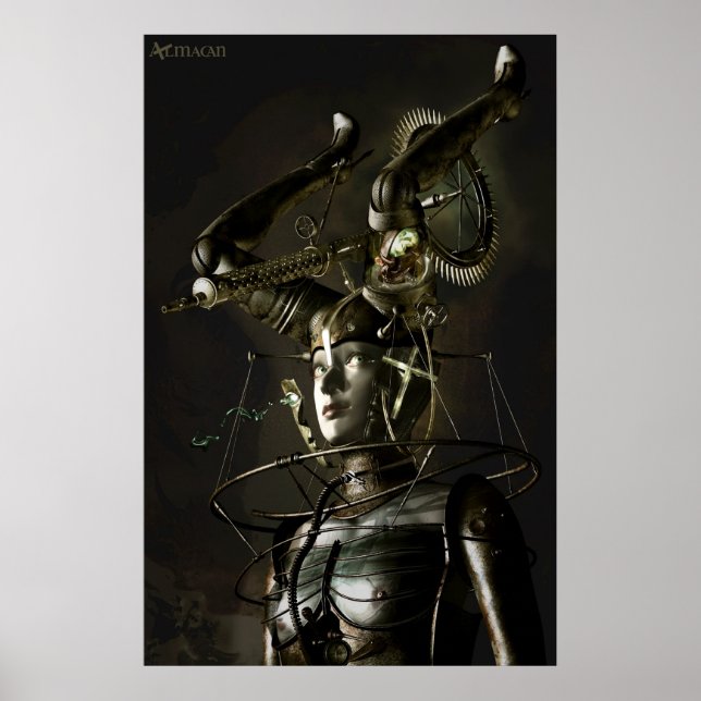 Muschel im Dunkeln Poster (Vorne)