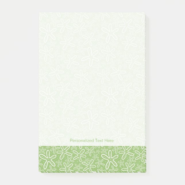 Muschel im Gepunkteten Hintergrund Post-it Klebezettel (Vorderseite)