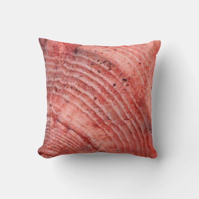 Muschel in Eiscreme Rosa Kissen (Vorderseite)