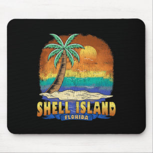 Muschel Insel Florida Vintag Beängstigend Souvenir Mousepad