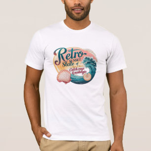 Muschel Ja! Retro Sunset Vibes - Fang Rays T-Shirt