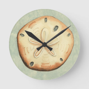Muschel-Kollektor Runde Wanduhr