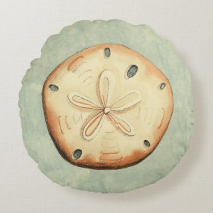 Muschel-Kollektor Rundes Kissen