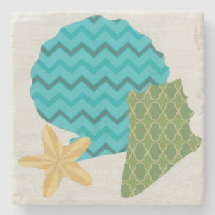 Muschel kopiert II Steinuntersetzer