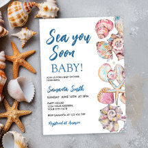 Muschel Meer Sie bald Baby Shower