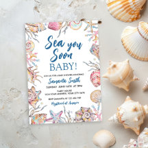 Muschel Meer Sie bald Baby Shower