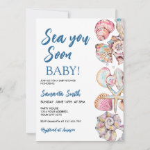 Muschel Meer Sie bald Baby Shower