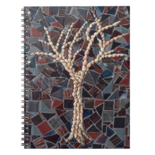 Muschel Mosaik Tree Notizblock