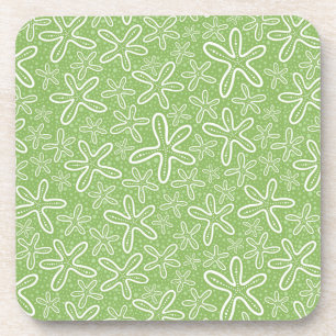 Muschel-Muster auf gepunktetem Hintergrund Untersetzer