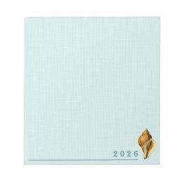 Muschel-Ozean-Blau-Notizblock Notizblock