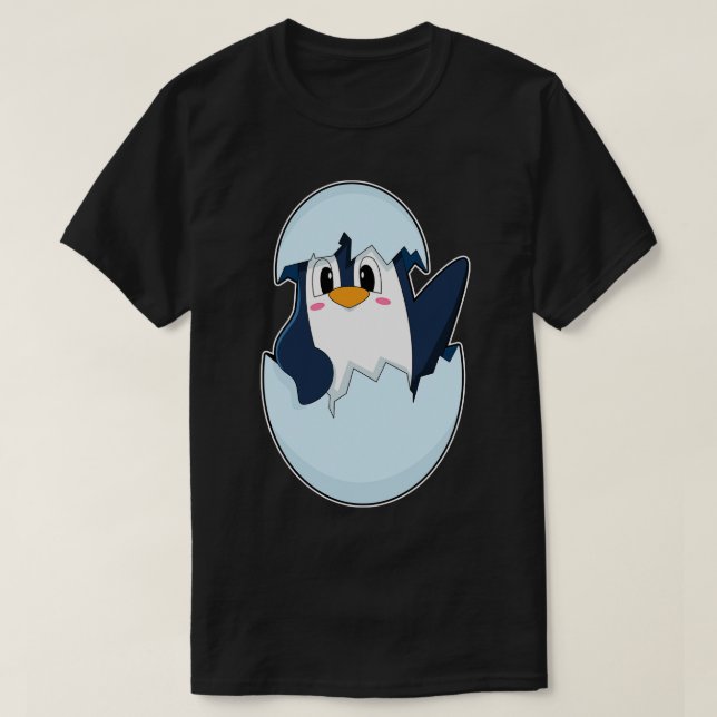 Muschel Penguin Egg T-Shirt (Design vorne)