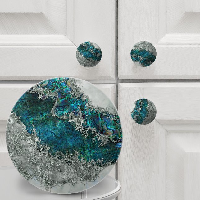 Muschel Perl und Silber 2 Keramikknauf (Von Creator hochgeladen)