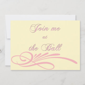 Muschel Pink Debutante Ball Einladung