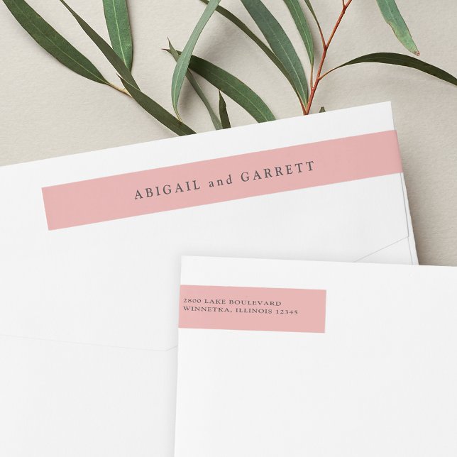 Muschel Pink Wedding Rücksendeadresse (Von Creator hochgeladen)