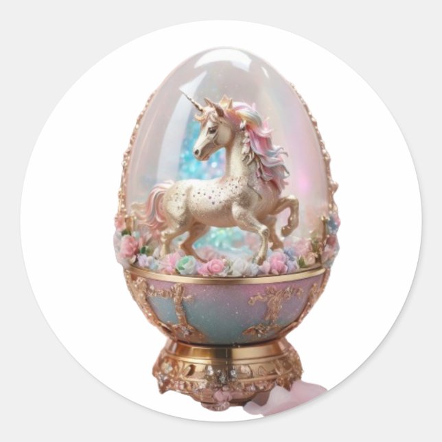 Muschel Runder Aufkleber (Vorderseite)