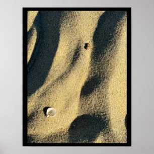 Muschel Sand and Shadows Poster