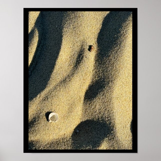 Muschel Sand and Shadows Poster (Vorne)