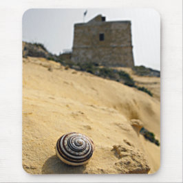 Muschel, Sand und Tower Mousepad