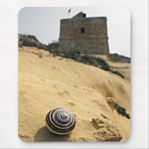 Muschel, Sand und Tower Mousepad