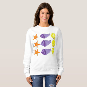 Muschel Seashell Conch Starfish Beach Sweatshirt