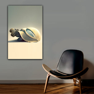 Muschel Seltene Schildkröten Leinwanddruck