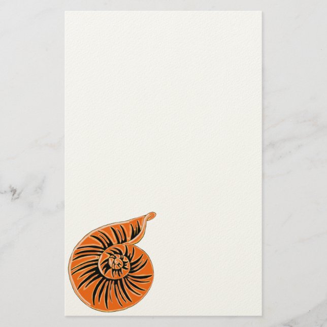 Muschel Stationery Briefpapier (Vorderseite)