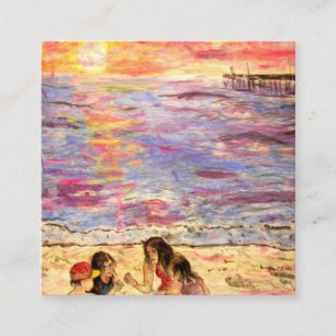 Muschel sucht quadratische visitenkarte