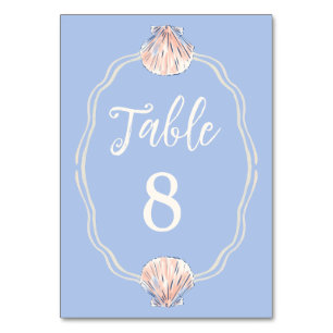 Muschel Tischnummer