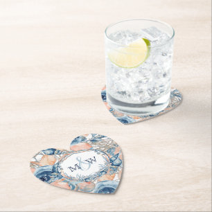 Muschel und Rose des Meeres von Nautic Untersetzer