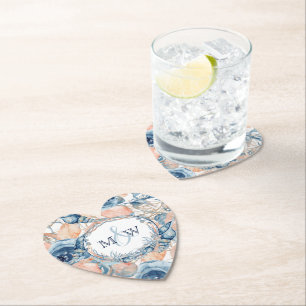 Muschel und Rose des Meeres von Nautic Untersetzer