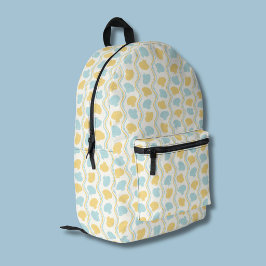 Muschel und Strandwellen Sommer Bedruckter Rucksack