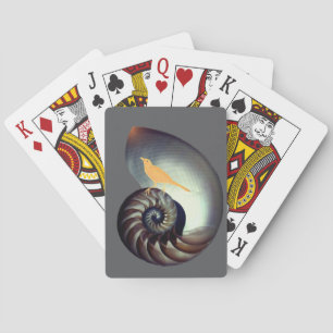 Muschel und Vogel Spielkarten