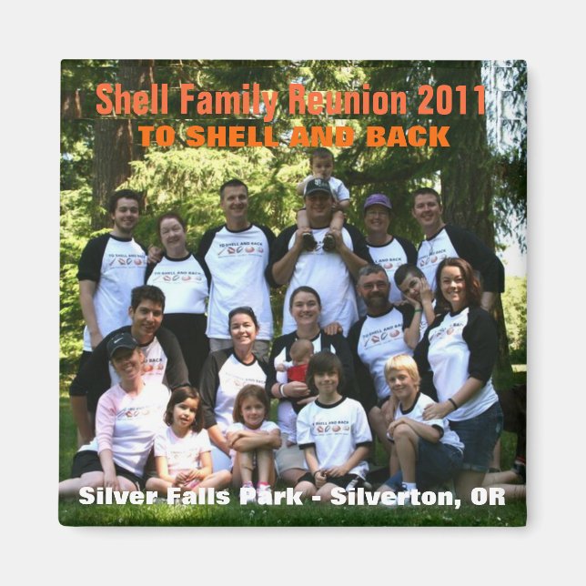 MUSCHEL UND ZURÜCK MAGNET (Vorne)