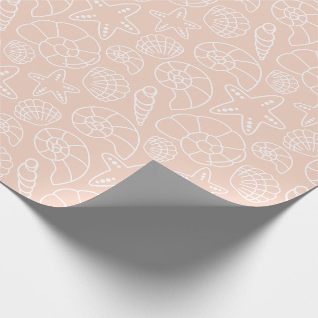 Muschel Weihnachten Geschenkpapier (Ecke)