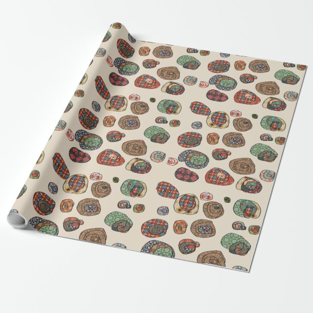 Muschel Wrapping Paper Geschenkpapier (Ungerollt)