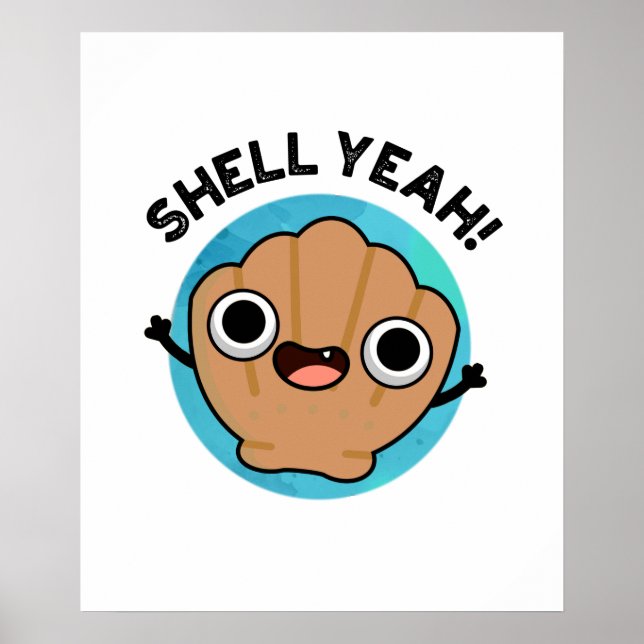 Muschel Yeah Funny Seashell Pub Poster (Vorne)