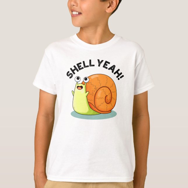 Muschel Yeah Funny Snail Pub T-Shirt (Vorderseite)
