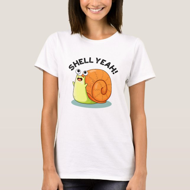Muschel Yeah Funny Snail Pub T-Shirt (Vorderseite)